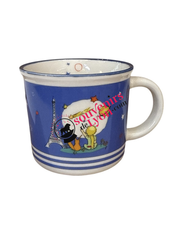 Mini Mug Le Petite Prince Assis Renard Tour Eiffel chez souvenirsdelyon.com