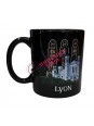 Mug Lyon Basilica stained glass windows black on souvenirsdelyon.com