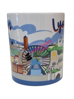 Mug Lyon coeur blanc chez Souvenirsdelyon.com