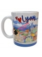 Mug Lyon coeur blanche chez Souvenirsdelyon.com