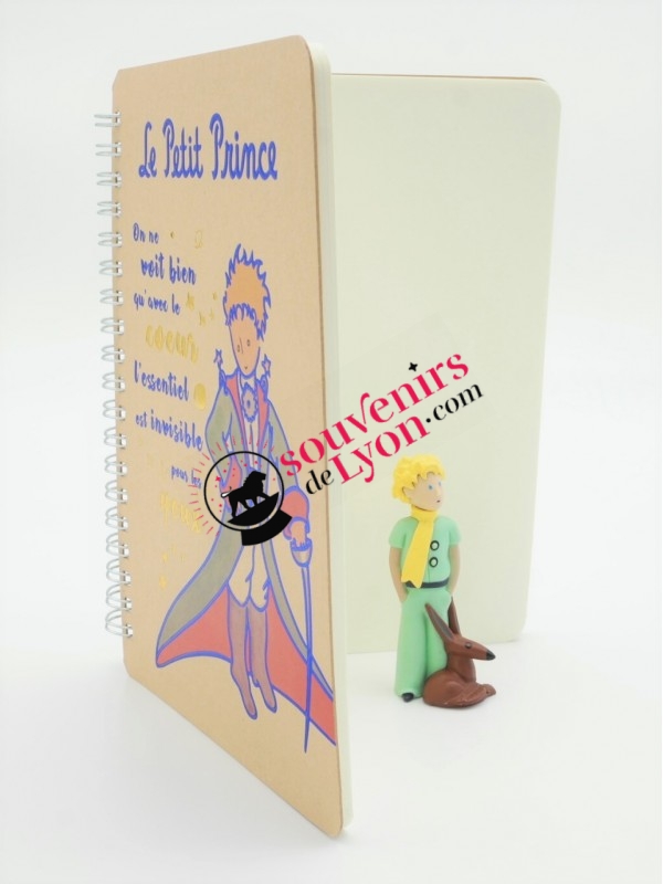 The Little Prince in a cape notebook  on Souvenirsdelyon.com
