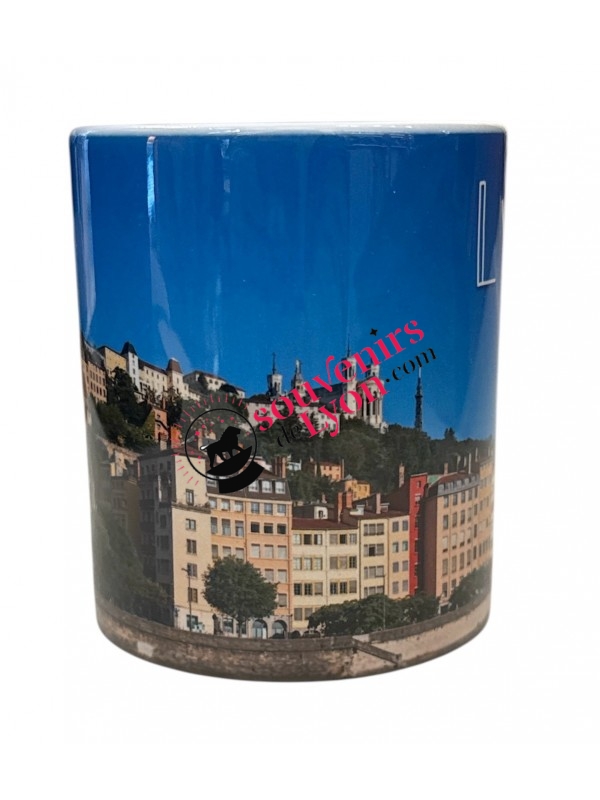 Saint Georges blue dock's Lyon mug on souvenirsdelyon.com
