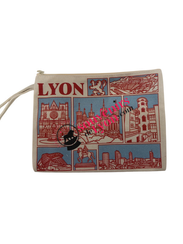 A zip pouch of Lyon city