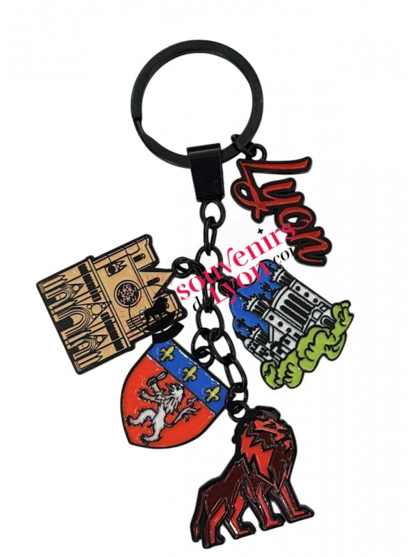 Porte clé emblème de Lyon chez souvenirsdelyon.com