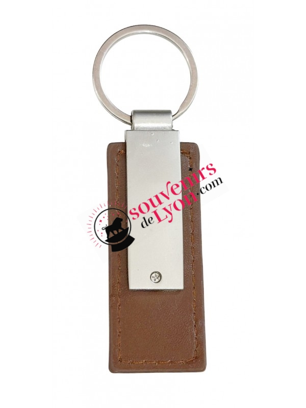 Porte clé Lyon cuir chez Souvenirsdelyon.com