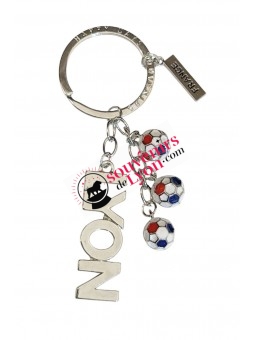 Lyon blue/white/red ball keychain on souvenirsdelyon.com