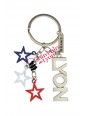 Porte-clés Etoiles Bleu Blanc Rouge Lyon chez souvenirsdelyon.com