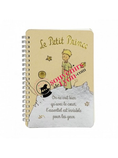 Notebook The Little Prince on his planet  on Souvenirsdelyon.com