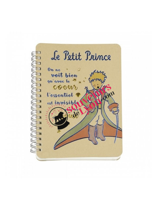 The Little Prince in a cape notebook  on Souvenirsdelyon.com