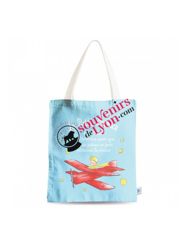 Tote bag le Petit Prince aviateur chez Souvenirsdelyon.com