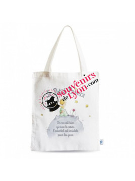 Tote bag le Petit Prince et sa rose chez Souvenirsdelyon.com