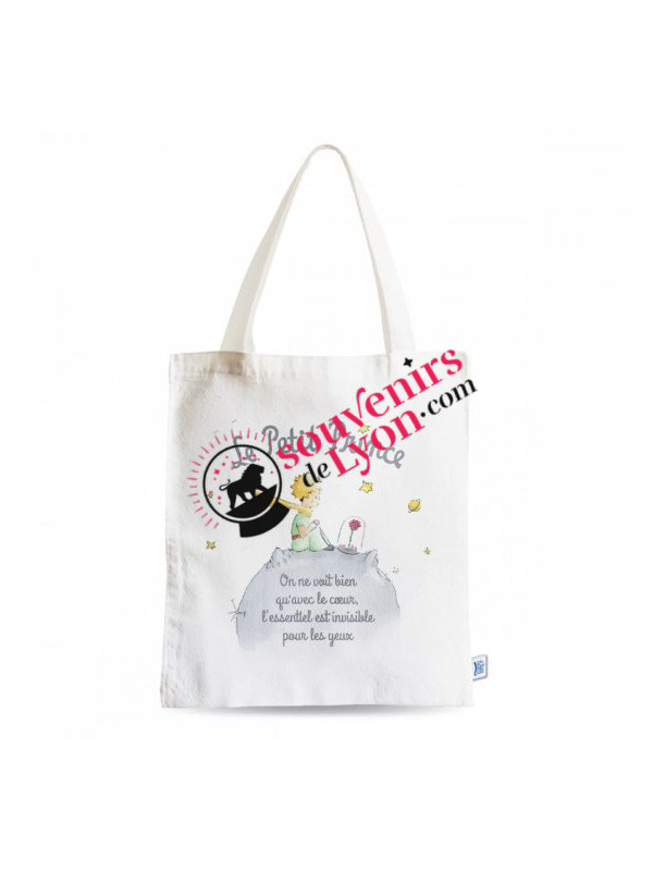 The Little Prince and his rose tote bag Souvenirsdelyon.com
