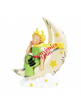 Figurine le Petit Prince sur la lune chez Souvenirsdelyon.com