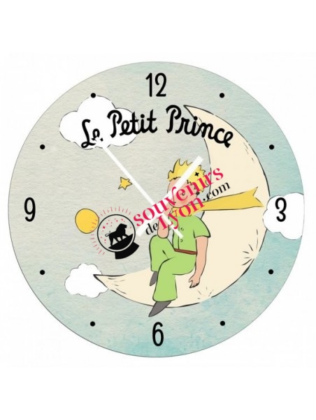 Horloge le Petit Prince sur la lune chez Souvenirsdelyon.com