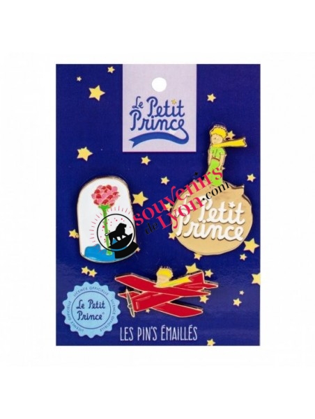 Set de 3 pin's le Petit Prince chez Souvenirsdelyon.com
