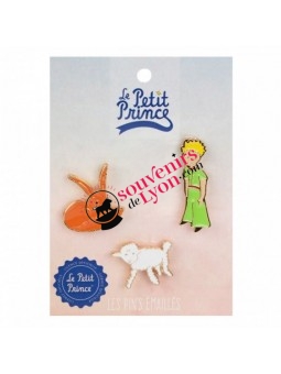 Pin's le Petit Prince x3 rose chez Souvenirsdelyon.com