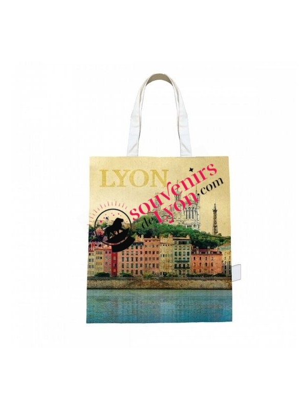 Vintage Lyon tote bag Souvenirsdelyon.com