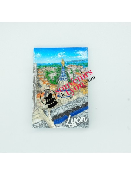 Magnet Lyon toits de Fourvière chez Souvenirsdelyon.com