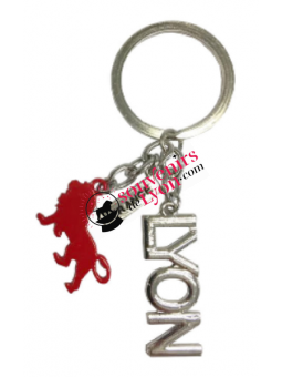 Porte-clés Lyon Onlylyon argent chez Souvenirsdelyon.com